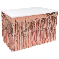 Clearance Three Sixty Degrees Ltd Bordskørt Frynser Lyserød Metallic