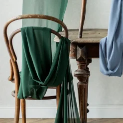 PartyDeco sp. z o.o. Bordsløber Chiffon Grøn - Oppyntning|Borddækning