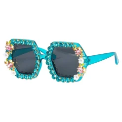 Wilbers Karnaval B.V. Briller Flowers med Perler Blå - Tilbehør|Accessories