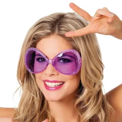 Wilbers Karnaval B.V. Briller med Strass Lilla - Tilbehør|Accessories
