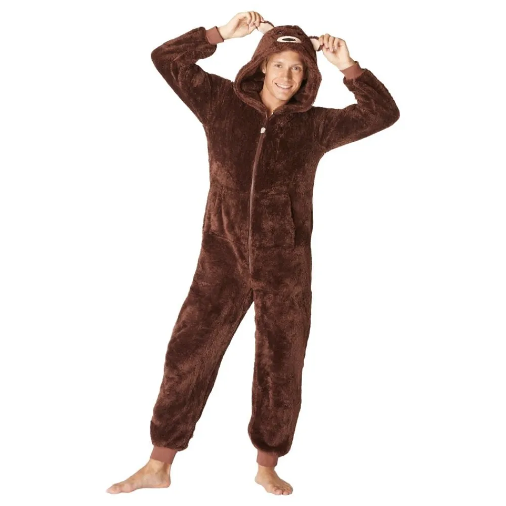 Hot SillySanta A/S Brun Bjørn Onesie