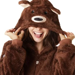 Hot SillySanta A/S Brun Bjørn Onesie