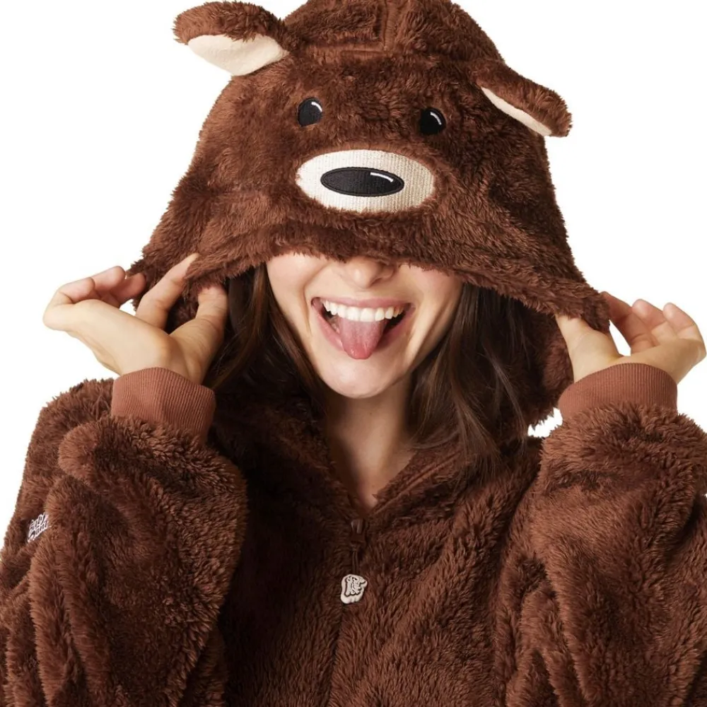 Hot SillySanta A/S Brun Bjørn Onesie
