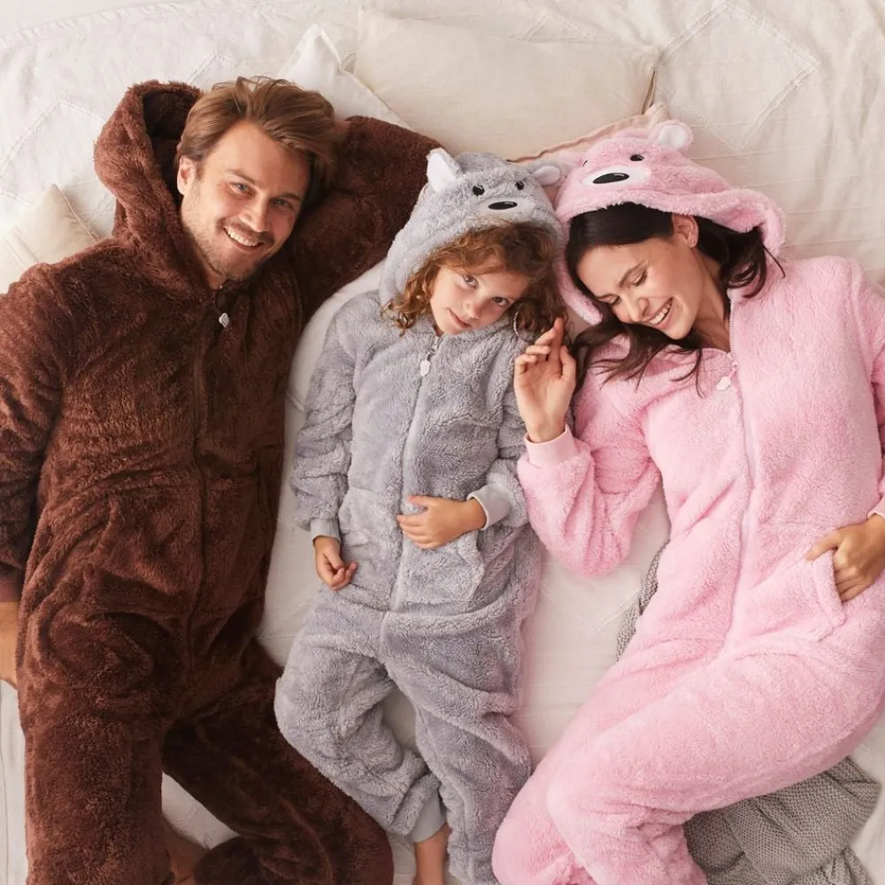 Hot SillySanta A/S Brun Bjørn Onesie