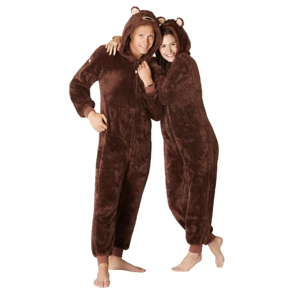 Hot SillySanta A/S Brun Bjørn Onesie
