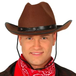 Fiestas Guirca, S.L Brun Cowboyhat - Tilbehør|Hatte