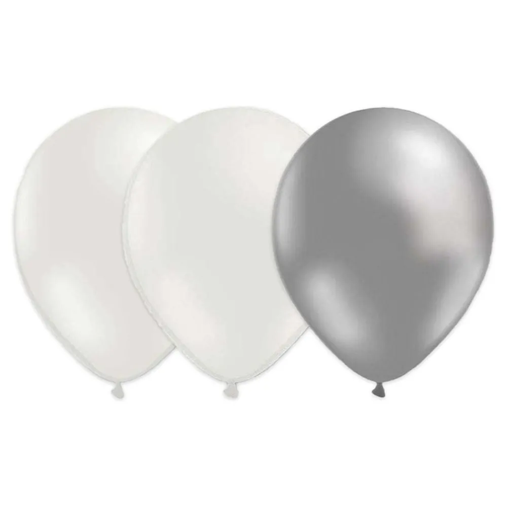 Ballongkungen AB Bryllupsballoner Hvid/Grå - Balloner