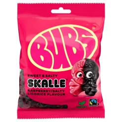 ERT Godis AB BUBS Hindbær Salty Lakrids Skalle Økonomipakke - Slik