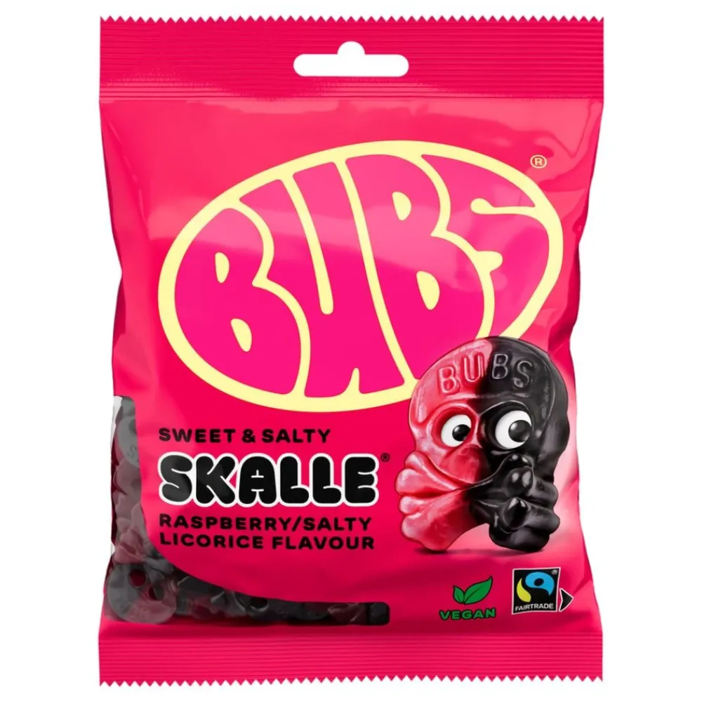 ERT Godis AB BUBS Hindbær Salty Lakrids Skalle Økonomipakke - Slik