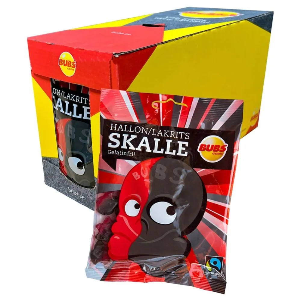 ERT Godis AB BUBS Hindbær Salty Lakrids Skalle Økonomipakke - Slik