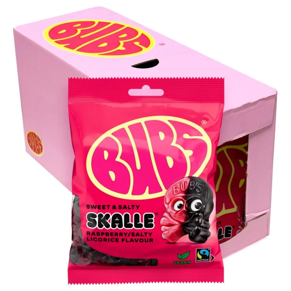 ERT Godis AB BUBS Hindbær Salty Lakrids Skalle Økonomipakke - Slik
