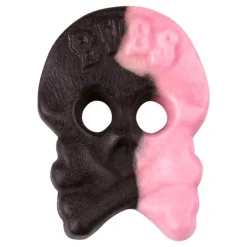 New USA Godis AB BUBS Raspberry Salty Licorice Skalle Foam Økonomipakke