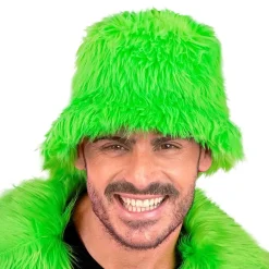 Widmann S.r.l. Bucket Hat Fluffy Neongrøn