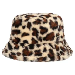 Discount Boland Party Partners B.V. Bucket Hat i kunstpels Leopard