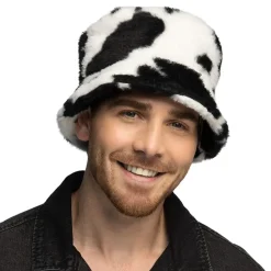 Best Boland Party Partners B.V. Bucket Hat i kunstpels med komønster