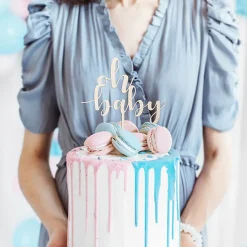 PartyDeco sp. z o.o. Cake Topper Oh Baby Træ - Oppyntning|Bagning