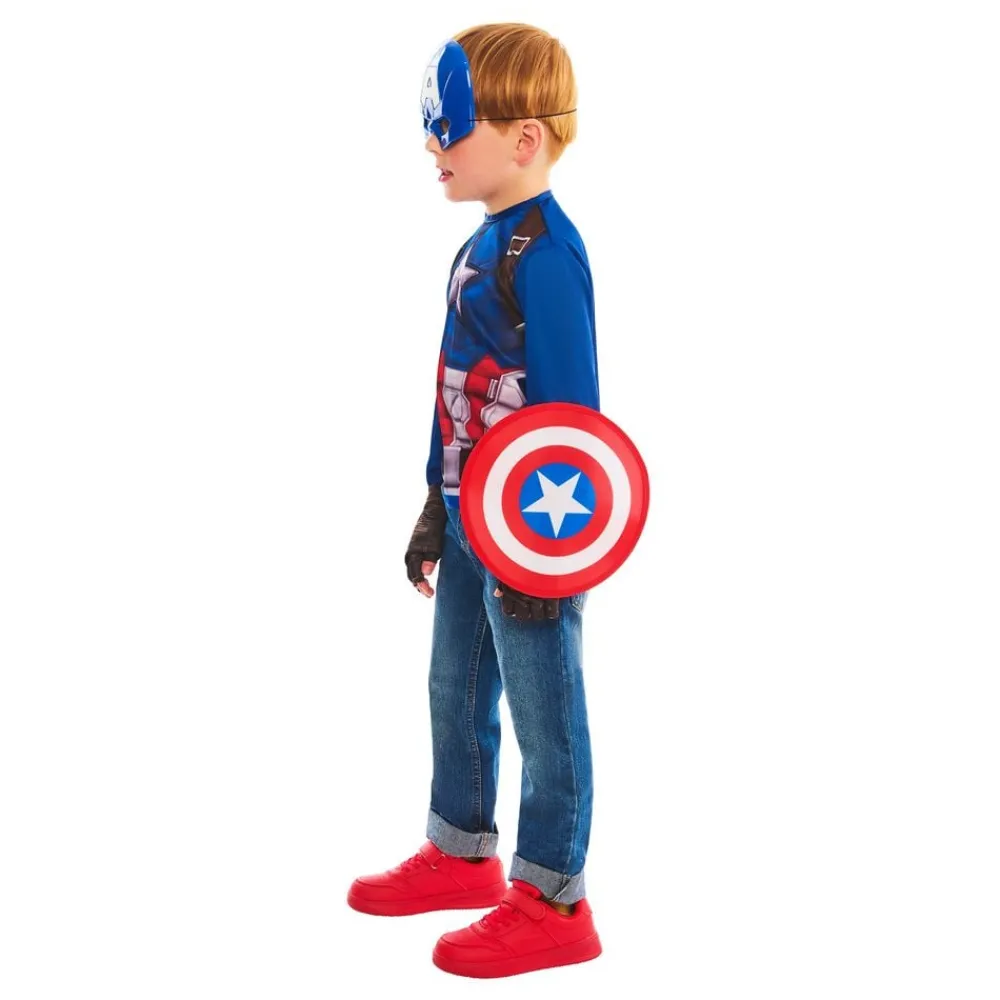 Hot Rubies Netherland B.V. Captain America Udklædningskit til Børn Gaveæske