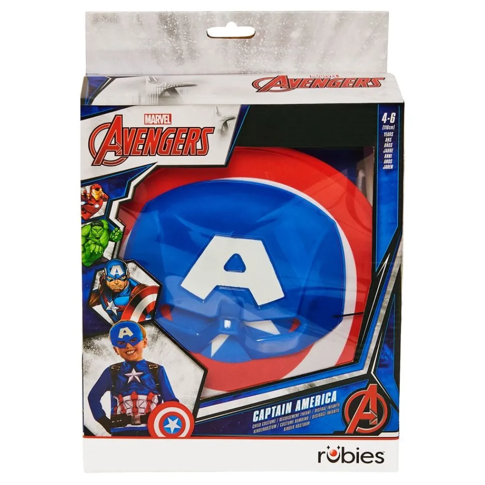 Hot Rubies Netherland B.V. Captain America Udklædningskit til Børn Gaveæske