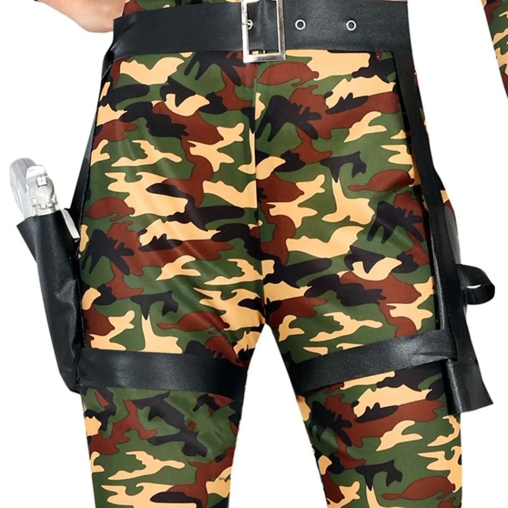 Fiestas Guirca, S.L Catsuit Militær Kostume - Udklædningskostumer|Kostumetema