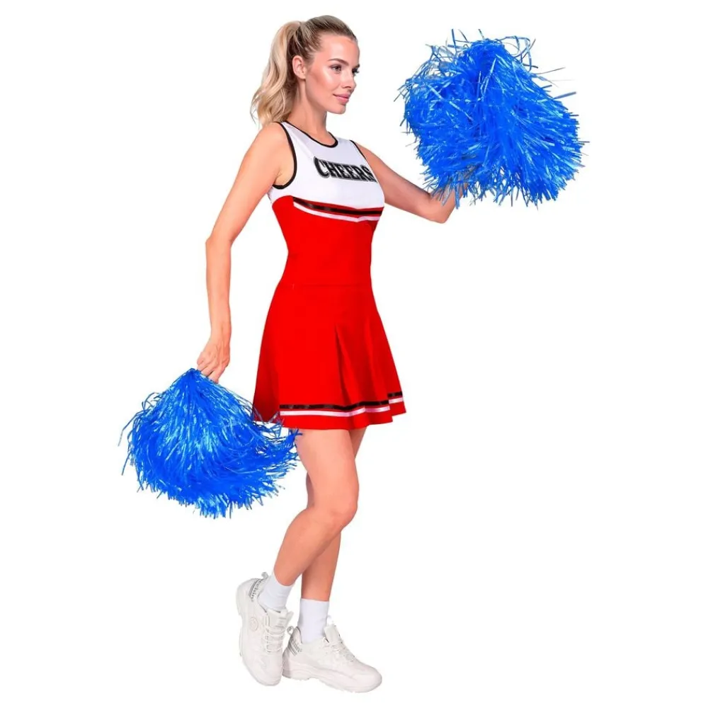 Widmann S.r.l. Cheerleader Kjole Rød Kostume - Udklædningskostumer|Kostumetema