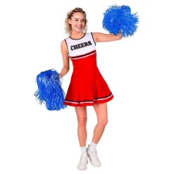Widmann S.r.l. Cheerleader Kjole Rød Kostume - Udklædningskostumer|Kostumetema