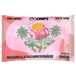 USA Godis AB Ø-Chips Lyserød Mozzarella & Balsamicoeddike - Snacks