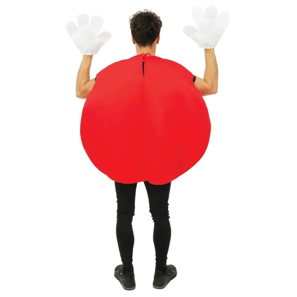 New Ptit Clown Chokoladelinse Rød Kostume