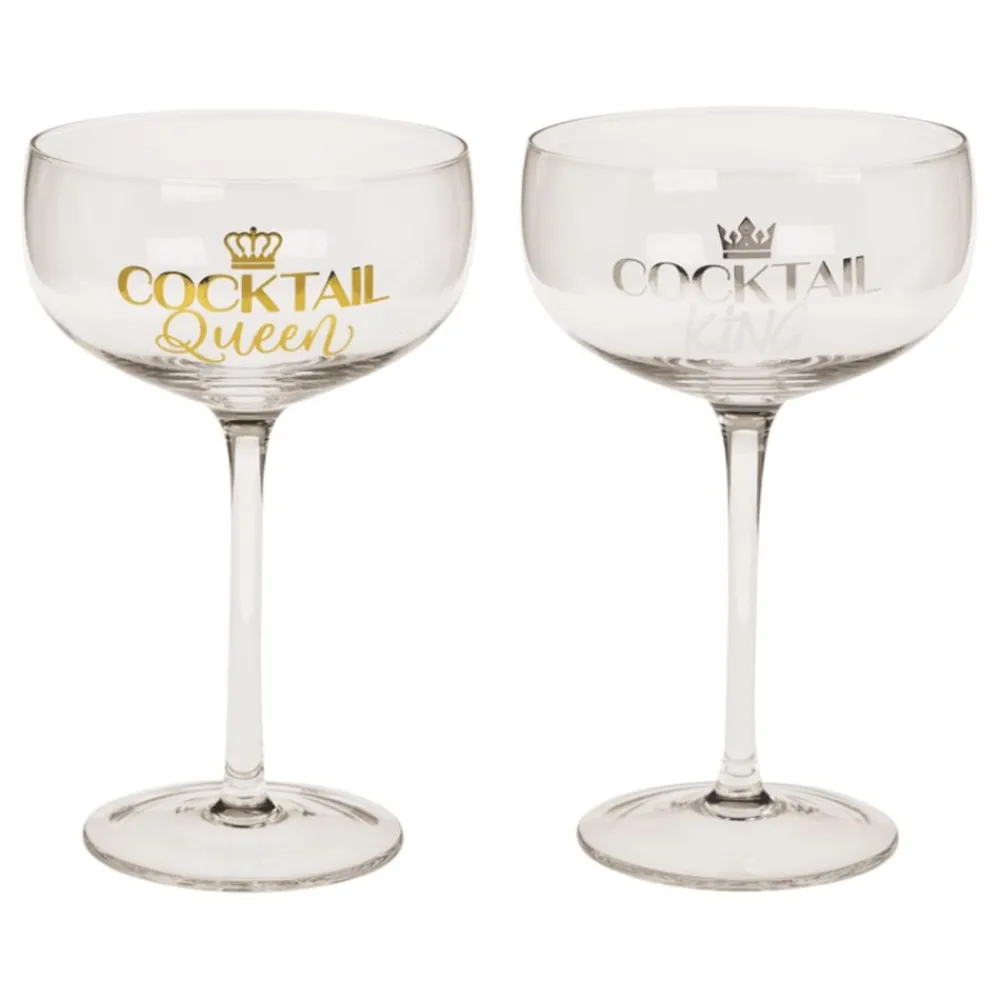 New Out of the blue KG Cocktailglas Sæt King & Queen