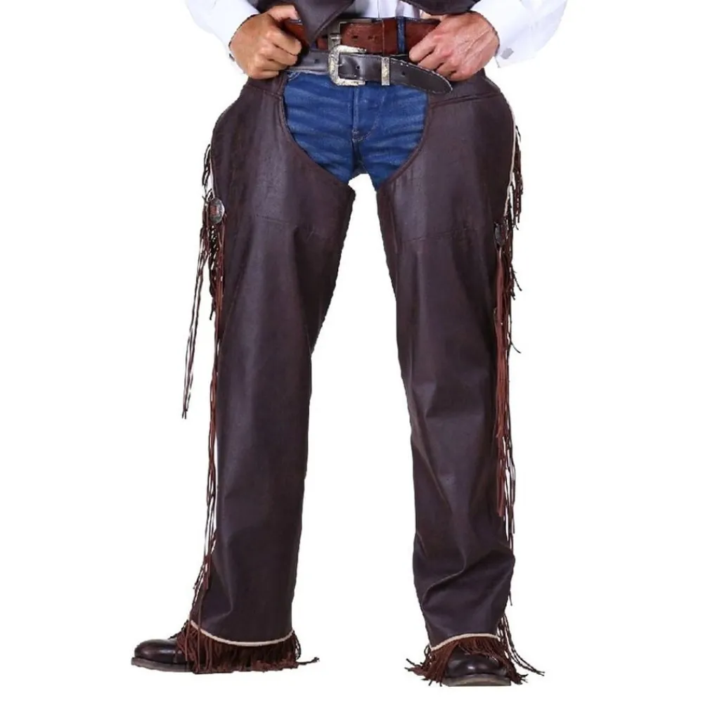 Best Thetru B.V. Cowboy Chaps Herre Brun Deluxe