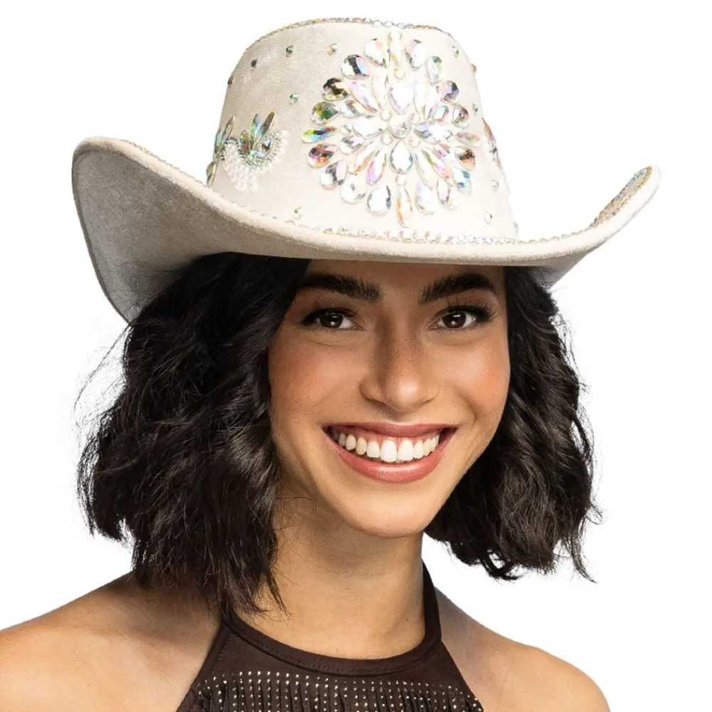 Best Boland Party Partners B.V. Cowboyhat Crystal Beige