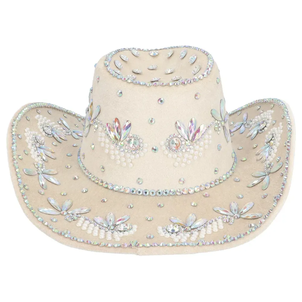 Best Boland Party Partners B.V. Cowboyhat Crystal Beige