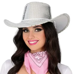 Discount Fiestas Guirca, S.L Cowboyhat Disco Sølv