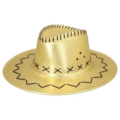 Boland Party Partners B.V. Cowboyhat Guld med Sømme - Kostumetema|Hatte