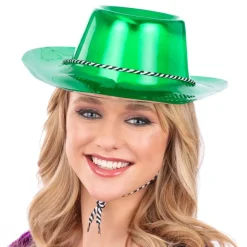 Hot Rubies Netherland B.V. Cowboyhat i plast grøn Metallic