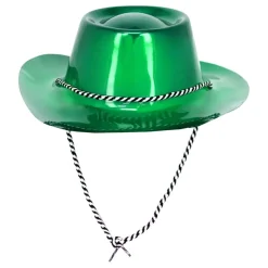 Hot Rubies Netherland B.V. Cowboyhat i plast grøn Metallic