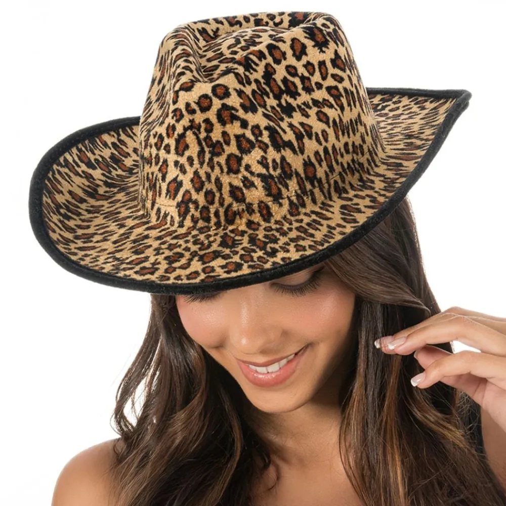 Best CHAKS Cowboyhat Leopard