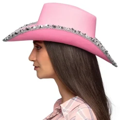 Boland Party Partners B.V. Cowboyhat Lyserød - Kostumetema|Hatte