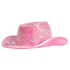 New CHAKS Cowboyhat med Sten Lyserød