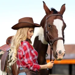 New Partyking AB Cowboyhat Rodeo Brun