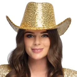 Boland Party Partners B.V. Cowboyhat Rodeo Guld - Oppyntning|Kostumetema