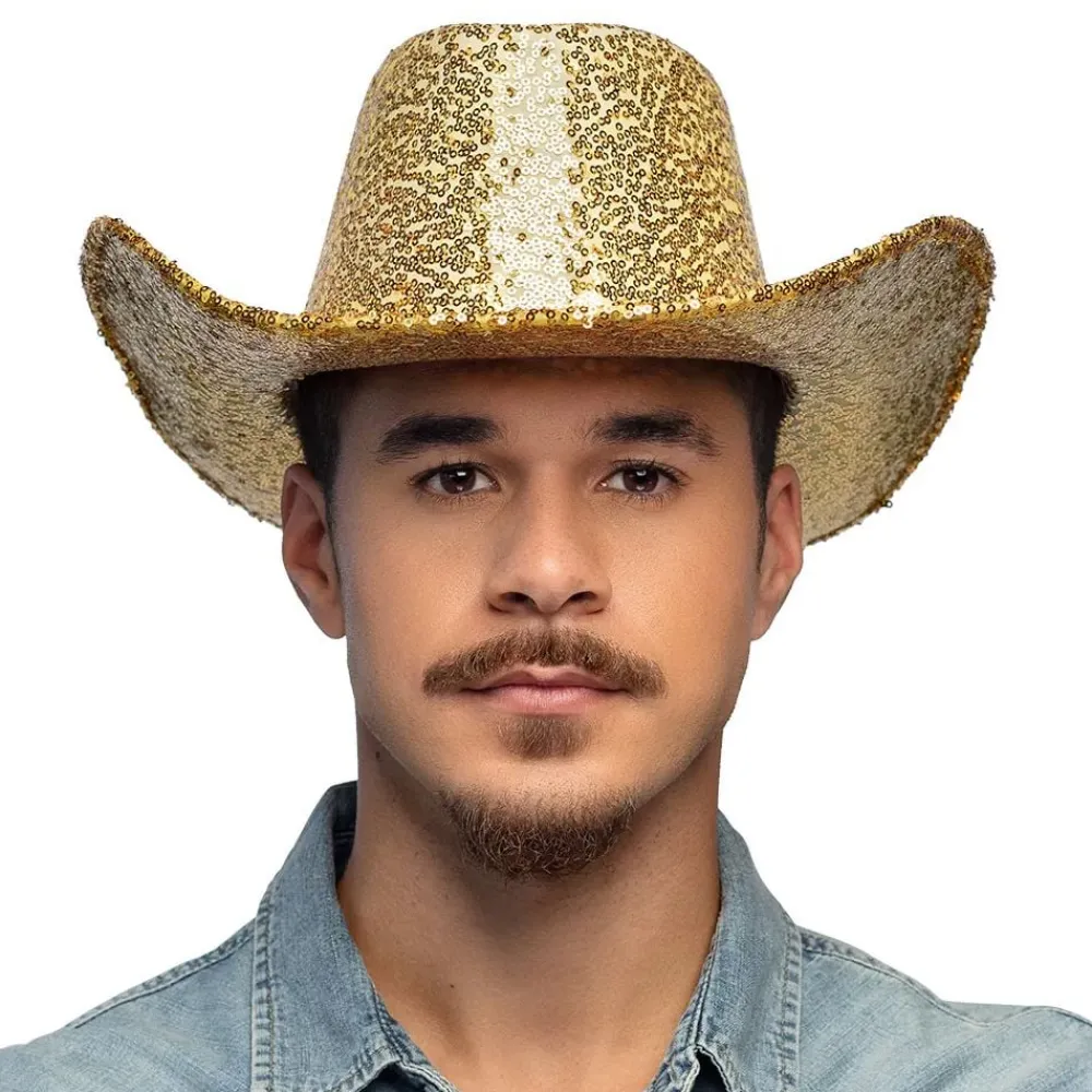 Boland Party Partners B.V. Cowboyhat Rodeo Guld - Oppyntning|Kostumetema