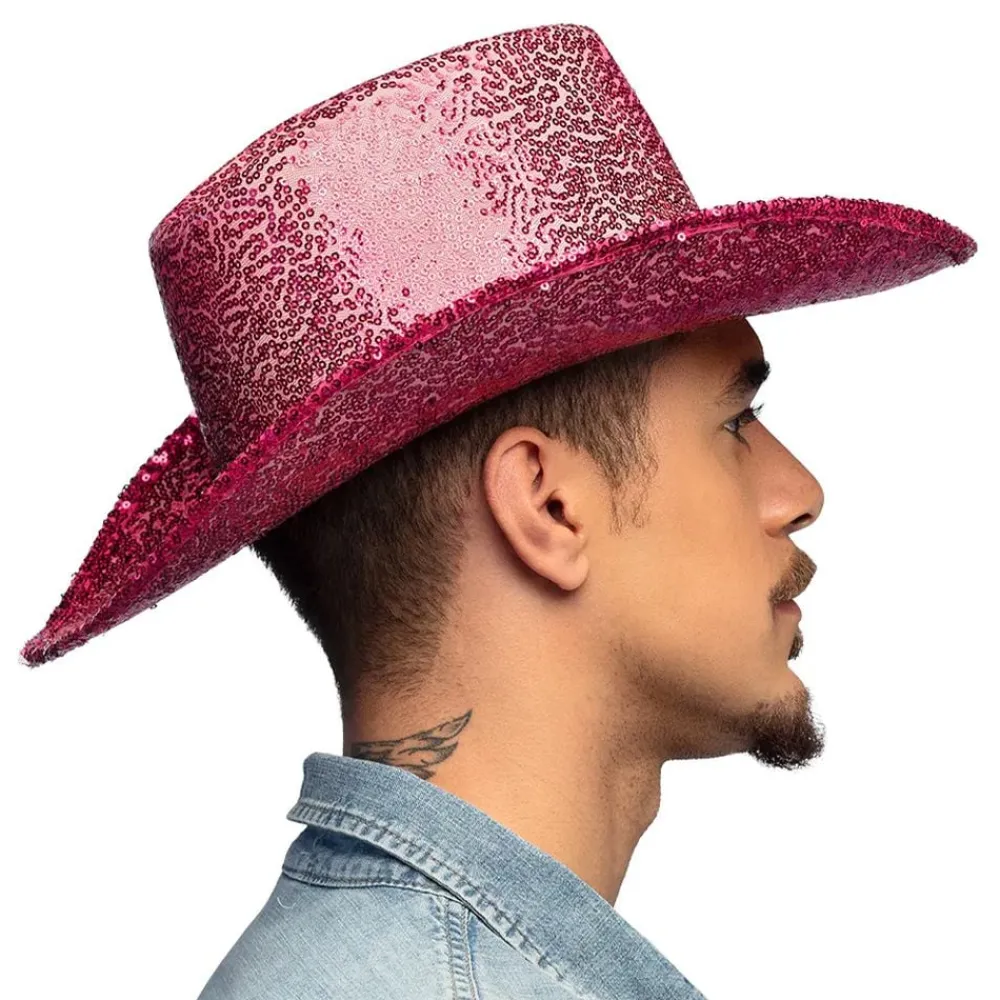 Boland Party Partners B.V. Cowboyhat Rodeo Lyserød - Tilbehør|Kostumetema