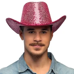 Boland Party Partners B.V. Cowboyhat Rodeo Lyserød - Tilbehør|Kostumetema