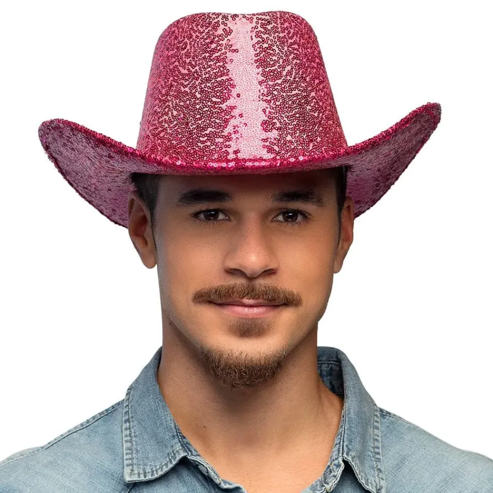Boland Party Partners B.V. Cowboyhat Rodeo Lyserød - Tilbehør|Kostumetema