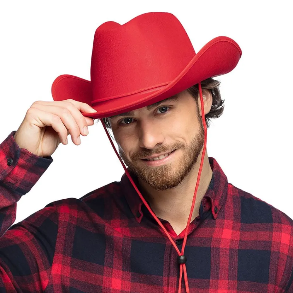 Online Boland Party Partners B.V. Cowboyhat Rodeo Rød