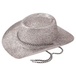 Henbrandt Europe B.V. Cowboyhat Sølv Glitter - Oppyntning|Kostumetema
