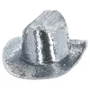 New Rubies Netherland B.V. Cowboyhat Sølv med Pailletter