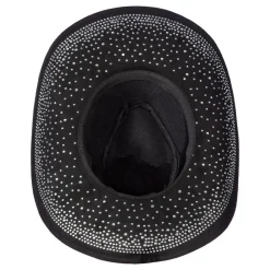 New Wilbers Karnaval B.V. Cowboyhat Sort med Sten