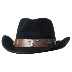 CHAKS Cowboyhat Suede Sort - Kostumetema|Hatte