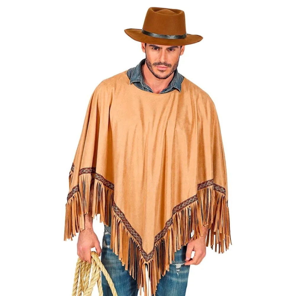 Widmann S.r.l. Cowboy Poncho - Tilbehør|Udklædningskostumer